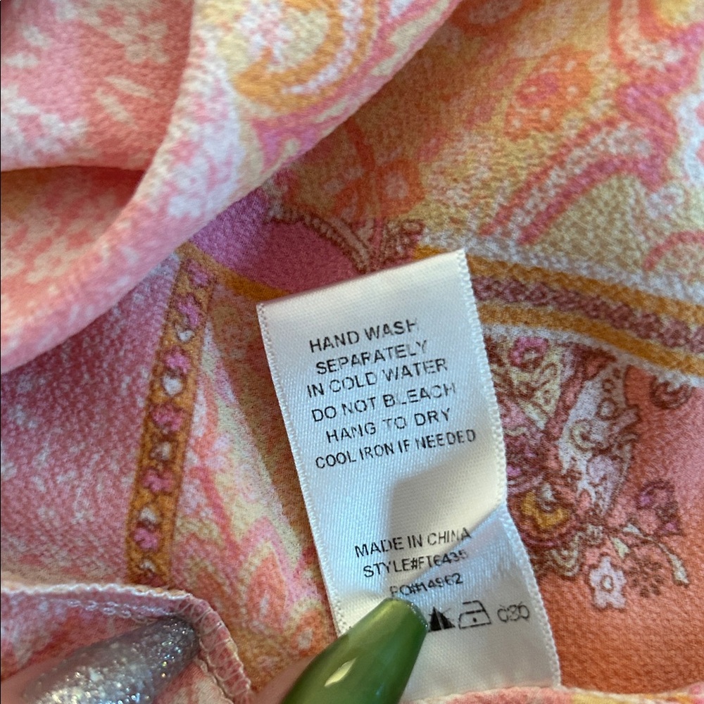 Fate Pink And Orange Patchwork Blouse - image 8